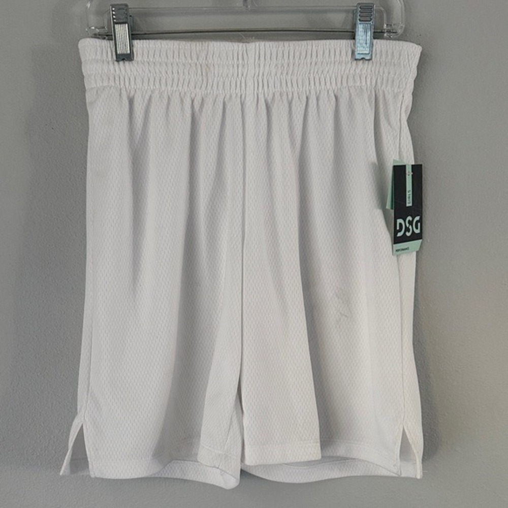 DSG Girls White Basketball Short, S